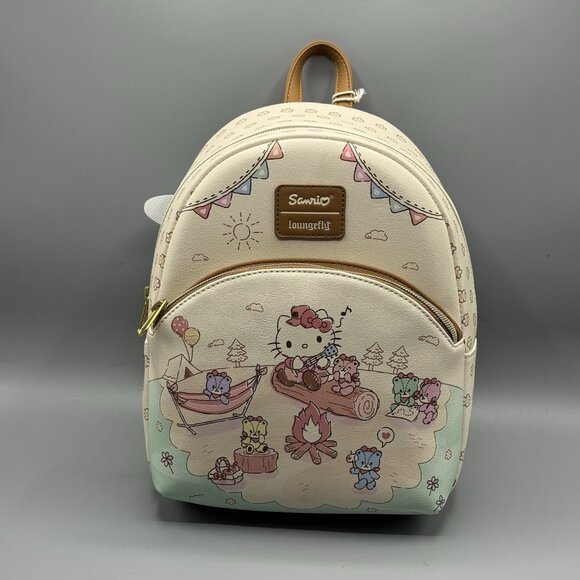 Loungefly Hello Kitty & Bear Friends Tiny Chum Camping Mini Backpack NEW main image 5